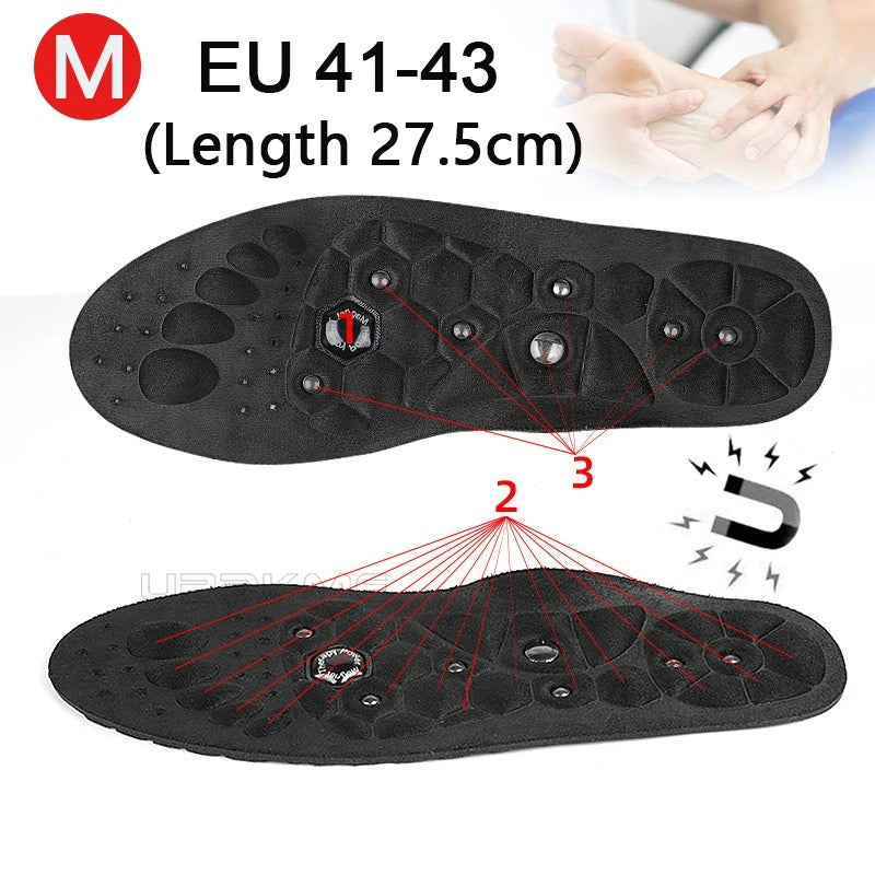 Orthopedic magnetic insoles